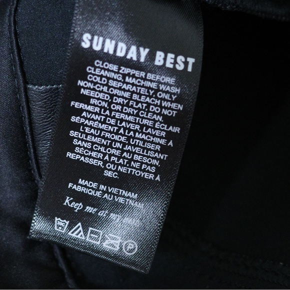 Aritzia Sunday Best Mid-Rise Vegan Leather Gabby Pant Black Size US 0 - Picture 7 of 8